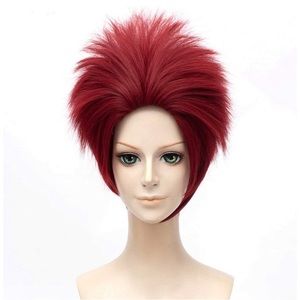 Short red hair synthetic wig